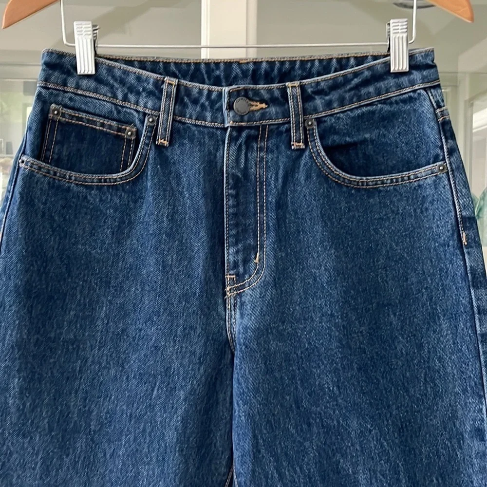 CARMAR Jeans Juliet Boyfriend Relaxed Fit High Rise Reflective Stripes Size 28 - Picture 4 of 13